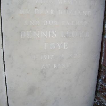 FOYE Dennis Lloyd 1917-1977