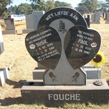 FOUCHE Paul 1934-2002 &amp; Susie 1940-2001