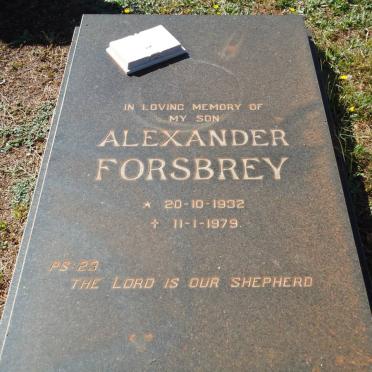 FORSBREY Alexander 1932-1979
