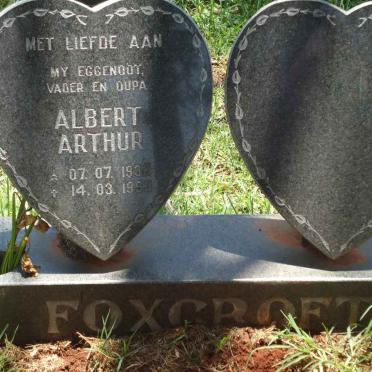 FOXCROFT Albert Arthur 1932-199?