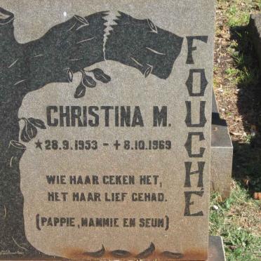 FOUCHE Christina M. 1953-1969