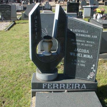 FERREIRA Jacoba Wilhelmina 1957-1986