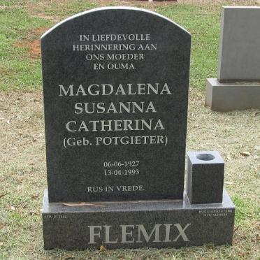 FLEMIX Magdalena Susanna Catherina nee POTGIETER 1927-1993