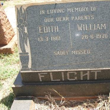 FLIGHT William -1970 &amp; Edith -1961