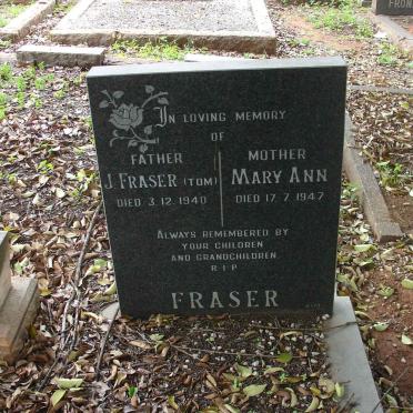 FRASER J.  -1940 &amp; Mary Ann -1947