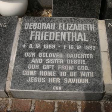 FRIEDENTHAL Deborah Elizabeth 1959-1993