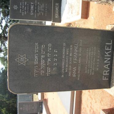 FRANKEL Irma -1958