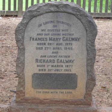 GALWAY Richard 1877-1965 &amp; Frances Mary 1875-1945