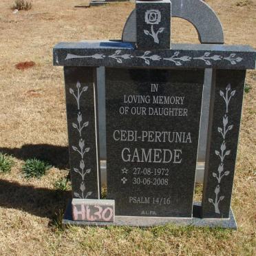 GAMEDE Cebi-Pertunia 1972-2008