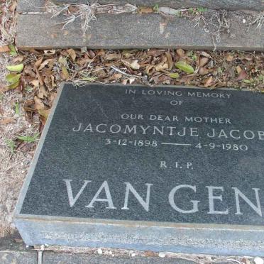 GENT Jacomyntje Jacoba, van 1898-1980