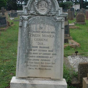 GERICKE Doreen Monica nee VAUGHAN 1906-1943