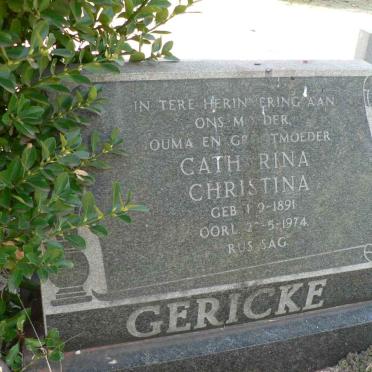 GERICKE Catharina Christina 1891-1974