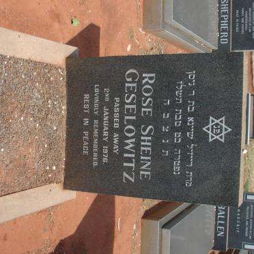GESELOWITZ Rose Sheine -1976