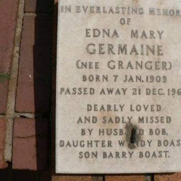 GERMAINE Edna Mary nee GRANGER 1909-1969