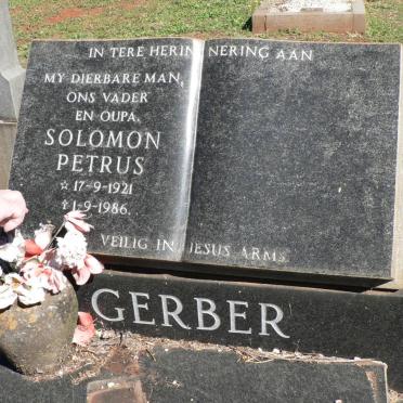 GERBER Solomon Petrus 1921-1986