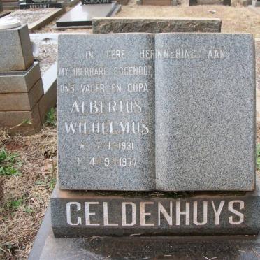 GELDENHUYS Albertus Wilhelmus 1931-1977