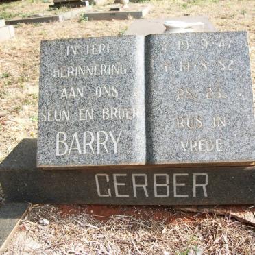 GERBER Barry 1947-1982