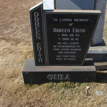 GIBA Doreeen Edith 1951-2001