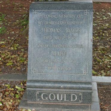 GOULD Thomas James -1945 &amp; Mary -1956