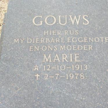 GOUWS Marie 1913-1978