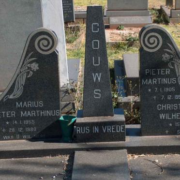 GOUWS Pieter Martinus 1905-1992 &amp; Christina Wilhelmina 1910-1994 :: GOUWS Marius Pieter Marthinus 1955-1980