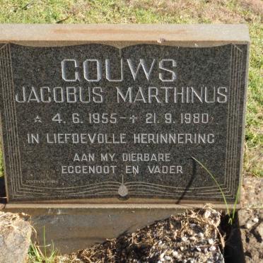 GOUWS Jacobus Marthinus 1955-1980