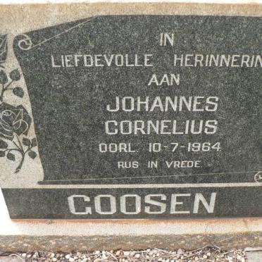 GOOSEN Johannes Cornelius -1964