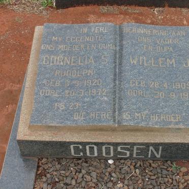 GOOSEN Willem J. 1905-1981 &amp; Cornelia S. RUDOLPH 1920-1972