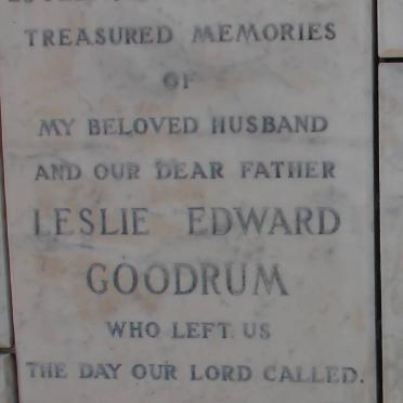 GOODRUM Leslie Edward 1904-1962