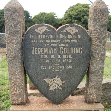 GOLDING Jeremiah. 1896-1953
