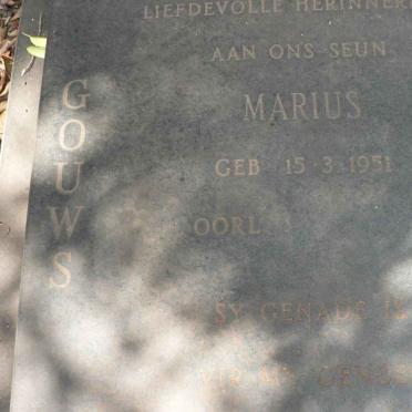 GOUWS Marius 1951-?