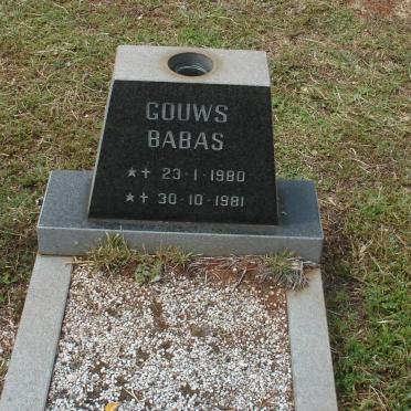 GOUWS Baba 1980-1980:: GOUWS Baba 1981-1981