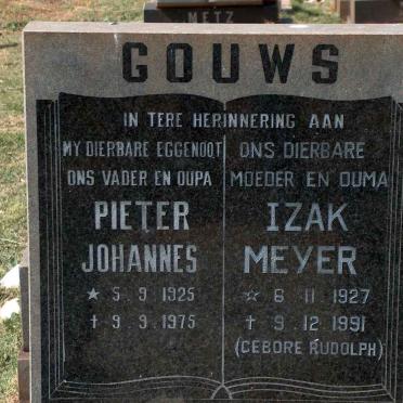 GOUWS Pieter Johannes 1925-1975 &amp; Izak Meyer RUDOLPH 1927-1991 