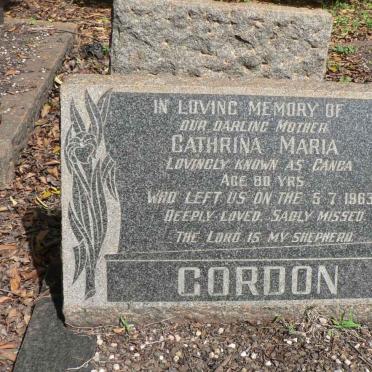 GORDON Cathrina Maria -1963