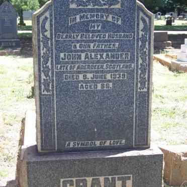GRANT John Alexander -1939
