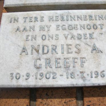 GREEFF Andries A. 1902-1969