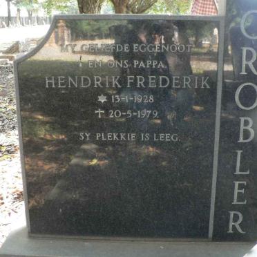 GROBLER Hendrik Frederik 1928-1979