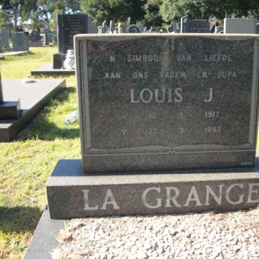 GRANGE Louis J., la 1917-1983