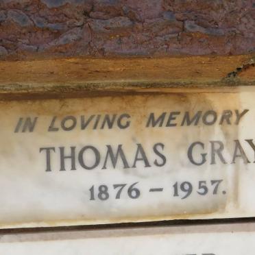 GRAY Thomas 1876-1957