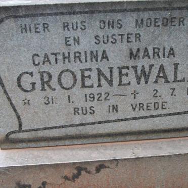 GROENEWALD Cathrina Maria 1922-1977