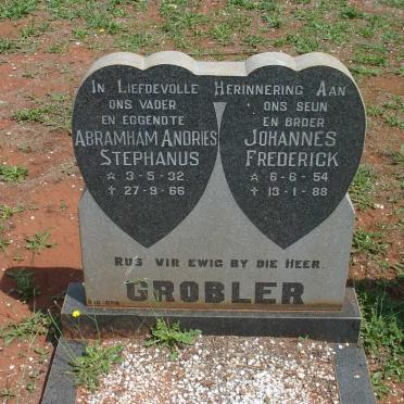 GROBLER Abraham Andries Stephanus 1932-1966 :: GROBLER Johannes Frederick 1954-1988