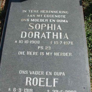 GRAAN  Roelf, van 1918-2002 &amp; Sophia Dorathia 1908-1976
