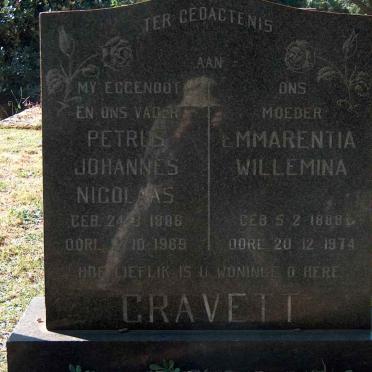 GRAVETT Petrus Johannes Nicolaas 1886-1969 &amp; Emmarentia Willemina 1888-1974