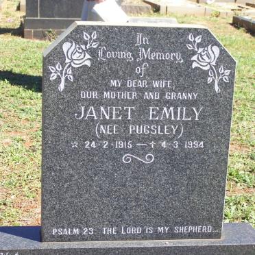 GRIFFIN Janet Emily nee PUGSLEY 1915-1994
