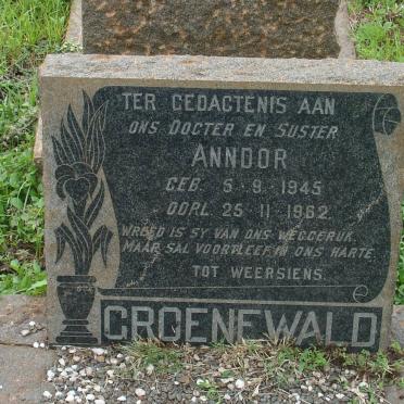 GROENEWALD Anndor 1945-1962