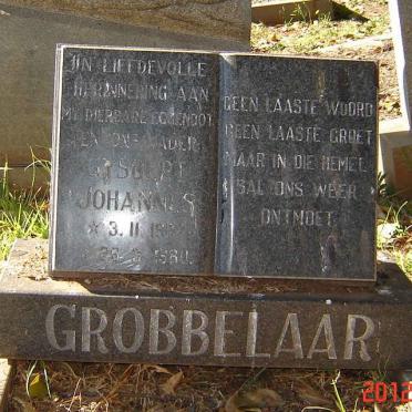 GROBBELAAR Gysbert Johannes 19??-1980