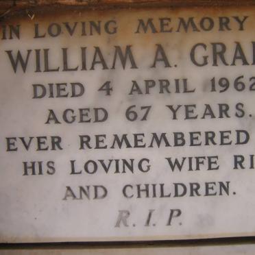 GRANT William A. -1962