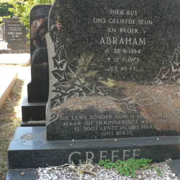 GREEFF Abraham 1954-1973