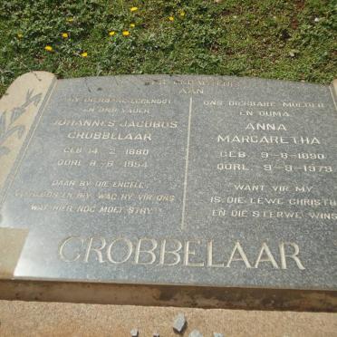 GROBBELAAR Johannes Jacobus 1880-1954 &amp; Anna Margaretha 1890-1979