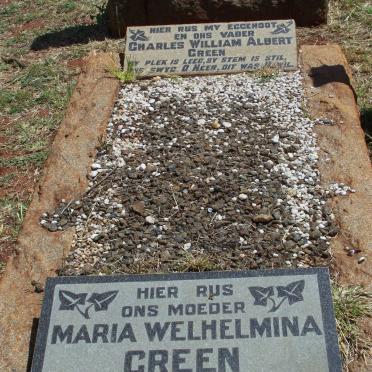 GREEN Charles William Albert &amp; Maria Welhelmina